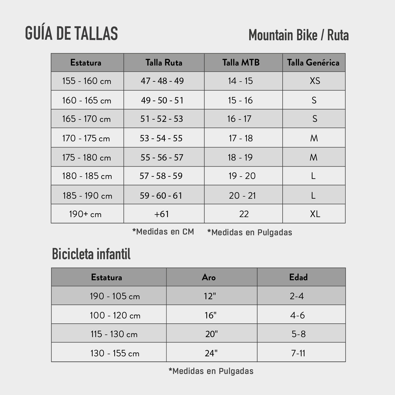 Bicicleta talla 2025 l aro 27.5